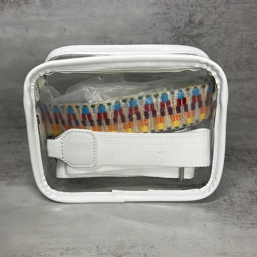 Clear Bag Stadium Approved Concert Bag Crossbody Purse - 3 straps!